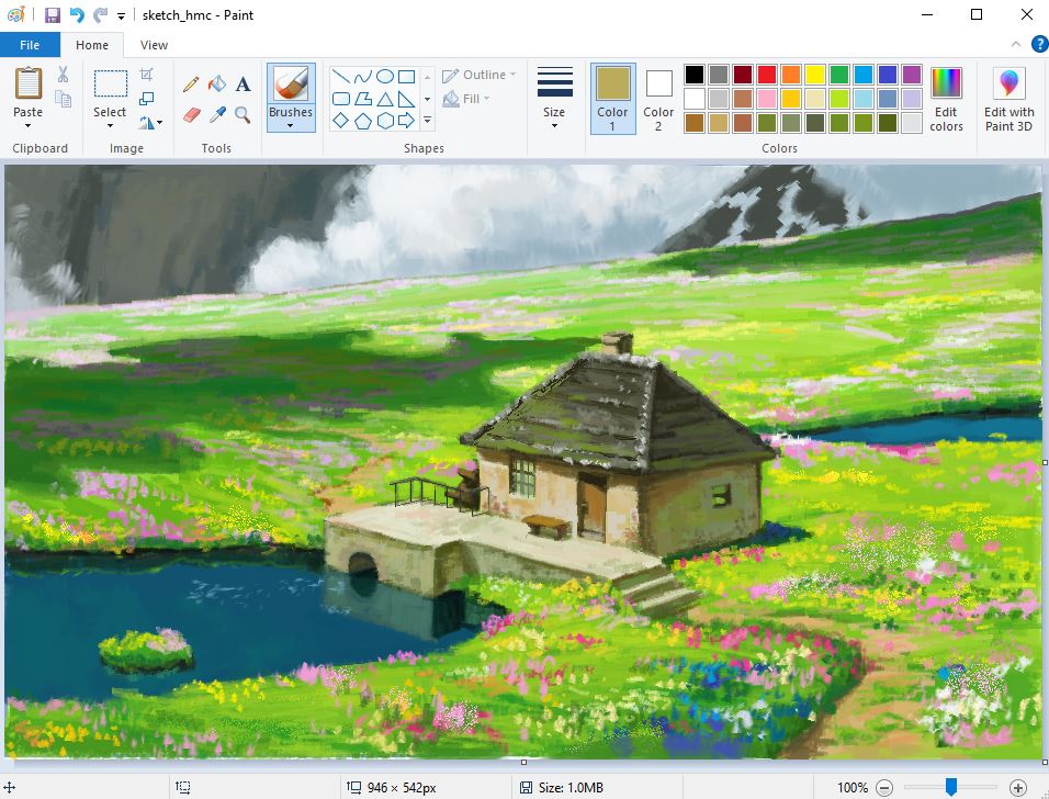 Christian Young Creates Remarkable Art Entirely In MS Paint