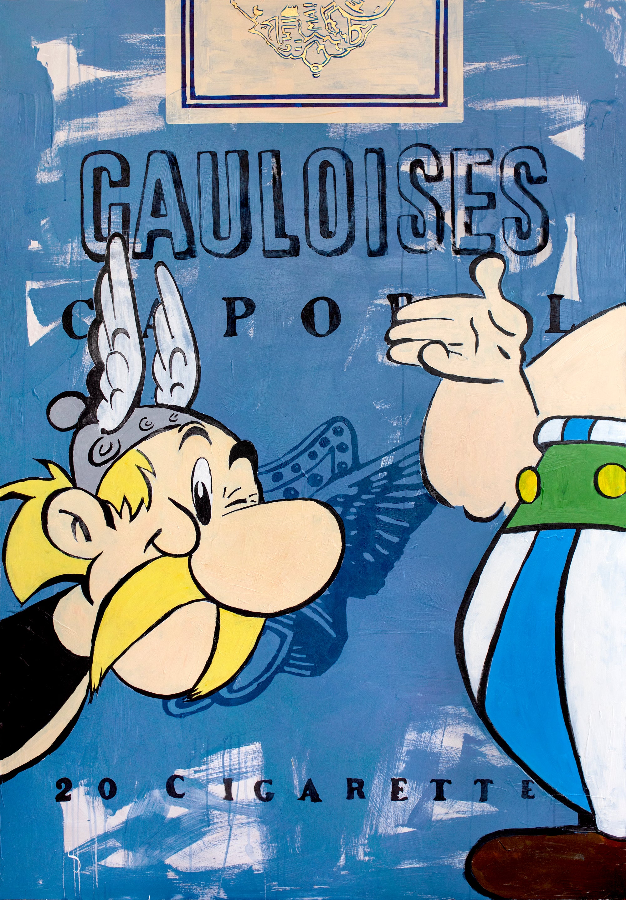 Asterix and Obelix on a Gauloises