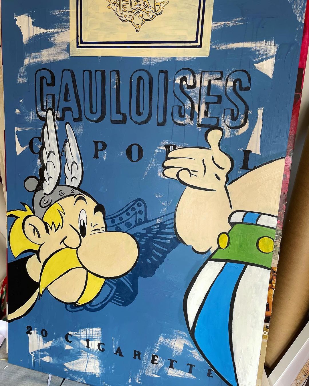 Asterix and Obelix on a Gauloises